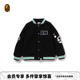 BAPE童装 25年秋冬卡通小猴BABY MILO图案摇粒绒夹克外套001413P