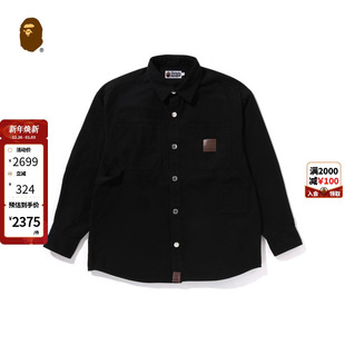 衬衫 长袖 131305N 秋冬字母压纹标工装 BAPE男装