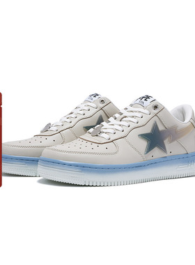 BAPE STA男鞋秋冬渐变色星标休闲鞋191054L