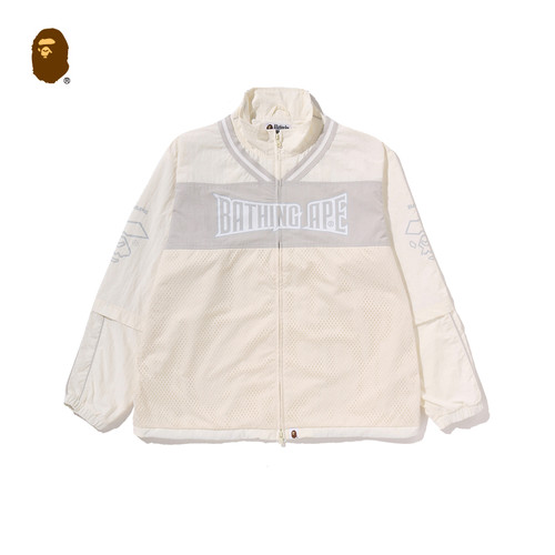 BAPE猿人字母93数字网眼夹克外套