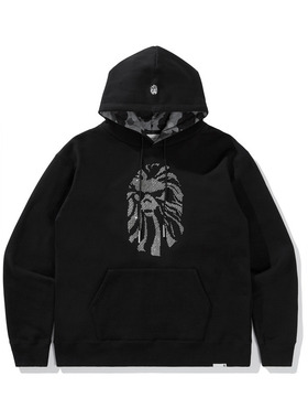 BAPE BLACK男装秋冬猿人徽标钻饰连帽卫衣W3102MF