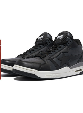 BAPE CLUTCH STA男鞋秋冬拼色纯色气垫高帮休闲鞋191068L