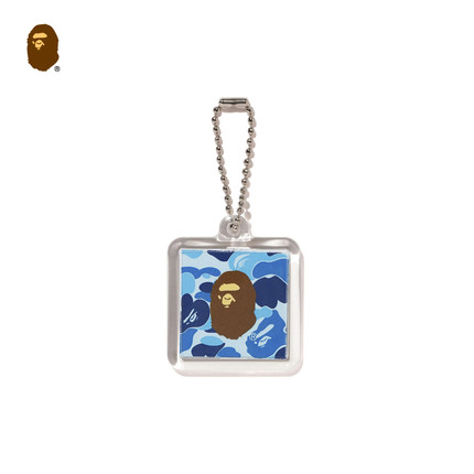 BAPE配饰猿人迷彩方牌钥匙扣挂件015821O