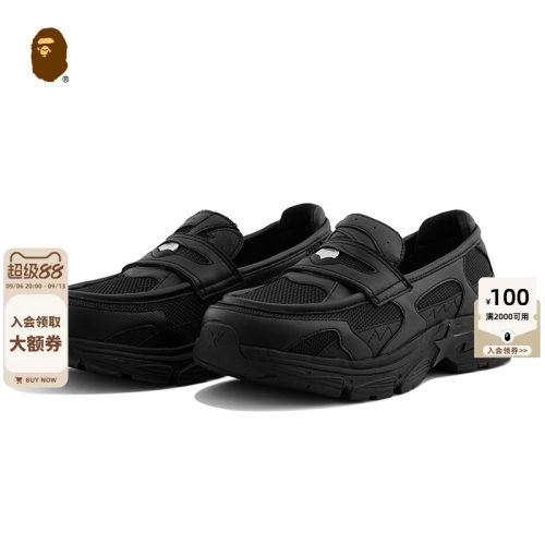 BAPE星标运动感便士乐福鞋