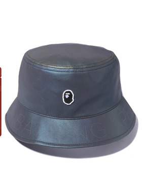 BAPE配饰猿人刺绣徽章幻彩渔夫帽181017I