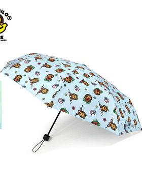 BABY MILO STORE配饰卡通小猴满印折叠晴雨伞4468XXQ