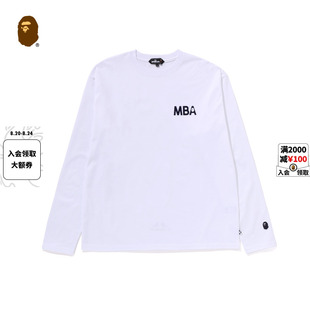 T恤301111O MR.BATHING APE男装 25年春夏字母图案简约基础款 长袖