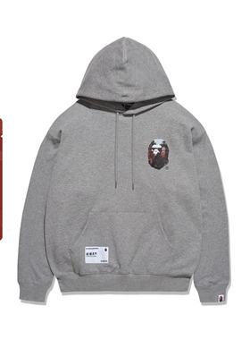 BAPE男装秋冬猿游天下乐山大佛摩崖造像猿人圆领卫衣14008XL