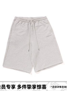 BAPE男装25年秋冬同色系字母刺绣运动短裤303531P