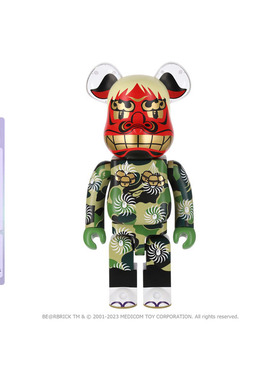 BAPE联名潮玩BE@RBRICK 1000%新年狮子舞公仔185904K