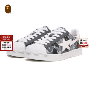 JAM DEF SKULL STA联名男女鞋 910911P BAPE 25年秋冬迷彩休闲鞋