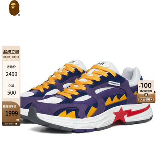 春夏星标鲨鱼齿纹别注款 BAPE SHARK STA男鞋 X91310M 休闲鞋