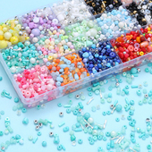 国产超优5A玻璃珠混款 米珠手工串珠diy手链项链手机链饰品材料