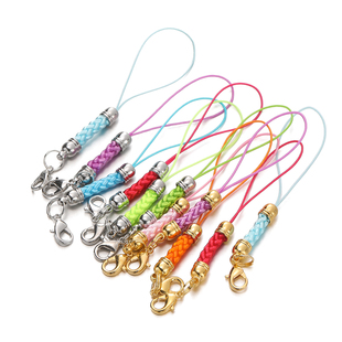 彩色镀金镀银宝塔扣饰品挂绳diy钥匙扣包包挂件编织绳扣饰品配件