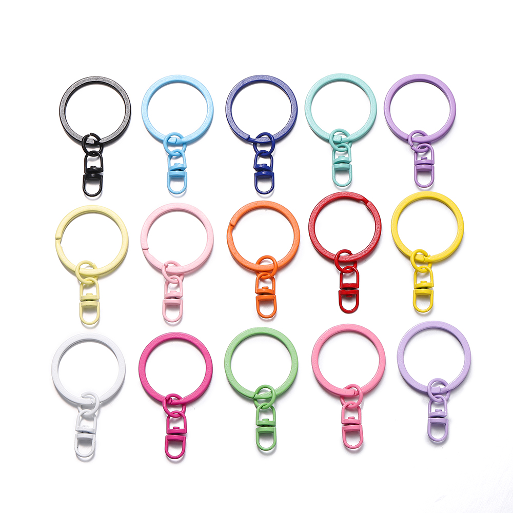 烤漆钥匙圈+8字扣两件套