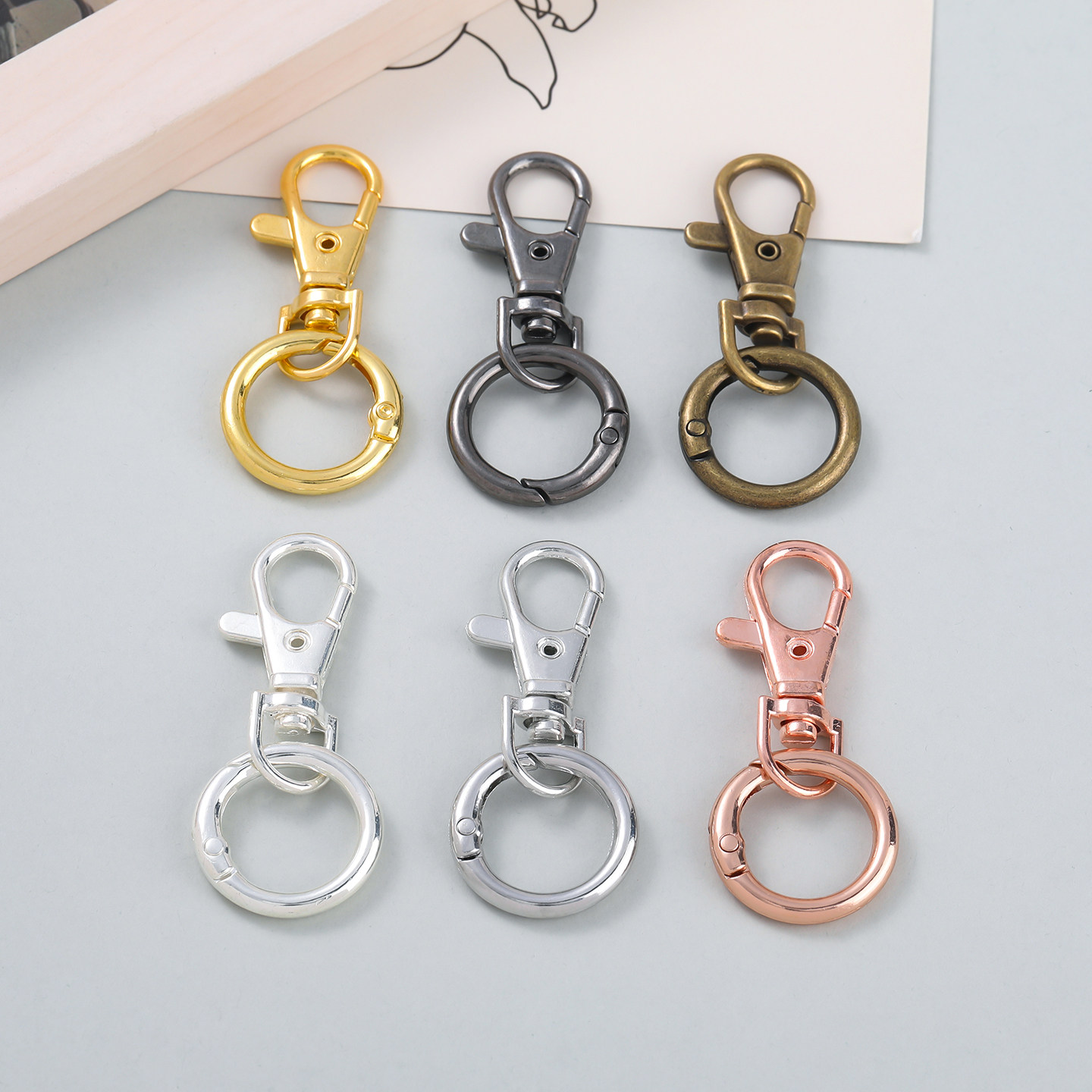 锌合金活动狗扣圆形弹簧扣手工制作diy钥匙扣包包挂扣饰品配件,饰品/流行首饰/时尚饰品新,其他DIY饰品配件,淘宝优惠券,粉丝福利购,淘宝优惠卷