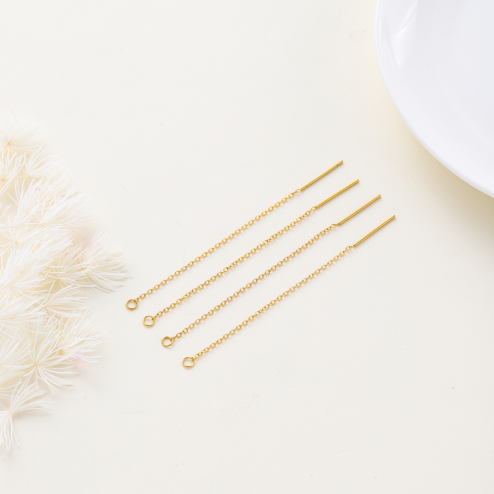 不锈钢流苏链细耳针耳挂耳线