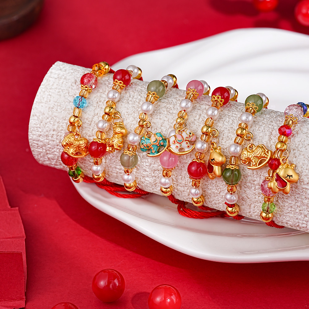 本命年马年生肖马福禄吉运转运马上有福手工编织伸缩红绳手链手串,饰品/流行首饰/时尚饰品新,其他DIY饰品配件,淘宝优惠券,粉丝福利购,淘宝优惠卷