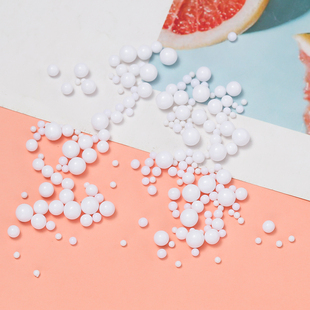 2-6mm无孔仿白珍珠亚克力珠子diy自制耳钉耳饰发簪饰品填充物材料