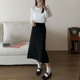 裙大码 2026韩系开叉显瘦半身裙女黑色通勤面试西装 职业 新款 春季