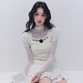 上衣夏日韩系穿搭 立体花朵针织短袖 现货 易碎商店·蜜糖风铃