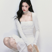 连衣裙 挂脖天丝抹胸修身 现货 易碎商店·月光涟漪针织坎肩法式