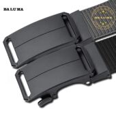 新款 尼龙弹力帆布腰带战术户外休闲自动百搭皮带裤 腰带弹力带扣