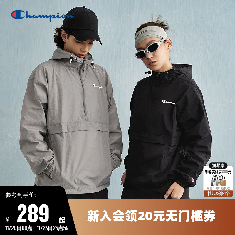 Champion冠军夹克半高领情侣