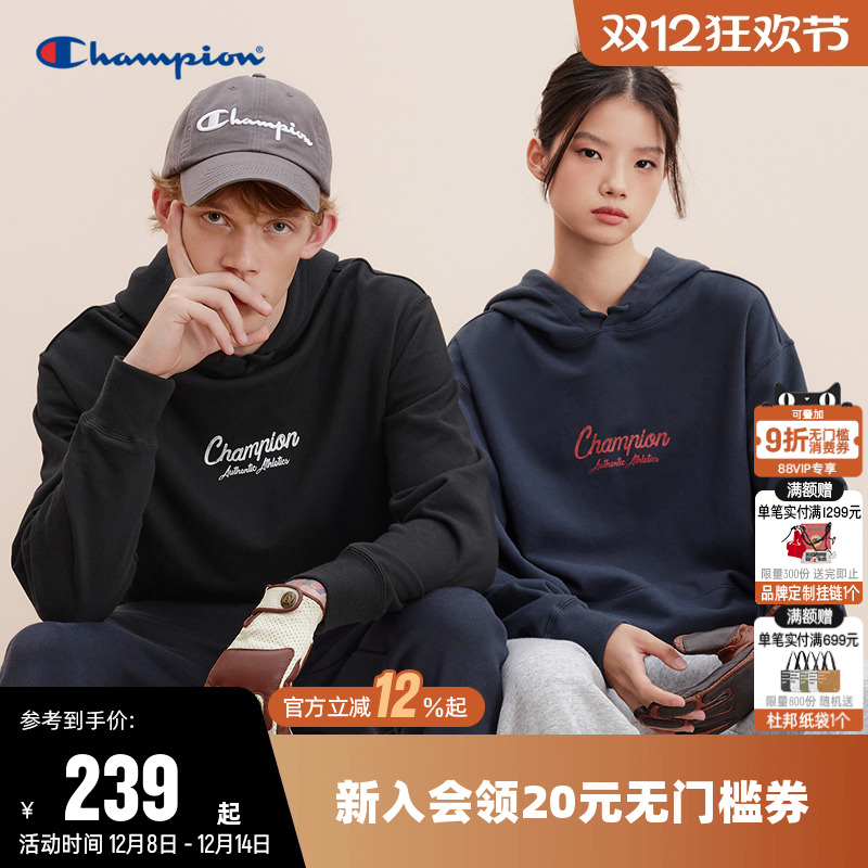 印花卫衣Champion冠军情侣