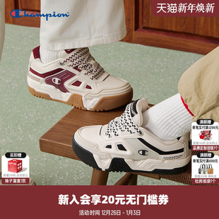 厚底运动休闲鞋 男女扣扣乐面包鞋 子潮 2026春新款 Champion冠军板鞋