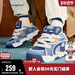 Champion冠军秋冬撕撕乐面包鞋女板鞋男时尚休闲潮流情侣鞋潮酷风