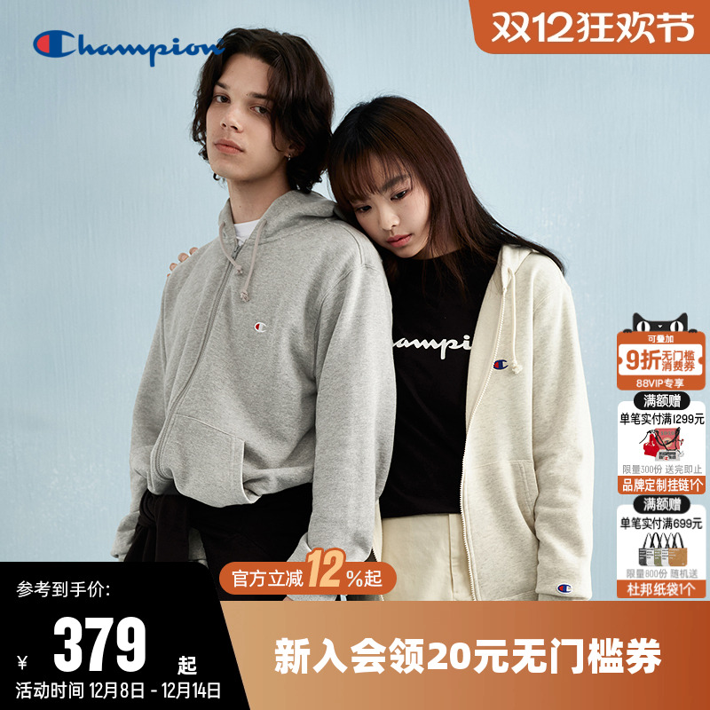 Champion冠军刺绣卫衣情侣