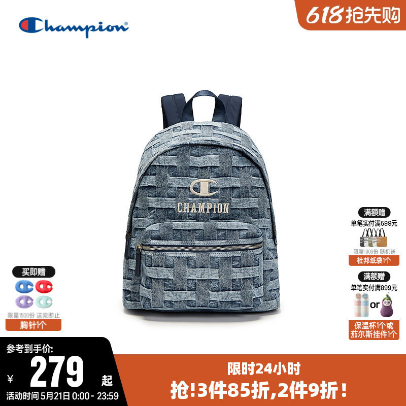 Champion冠军双肩包男女情侣夏时尚书包电脑包户外旅行通勤背包潮