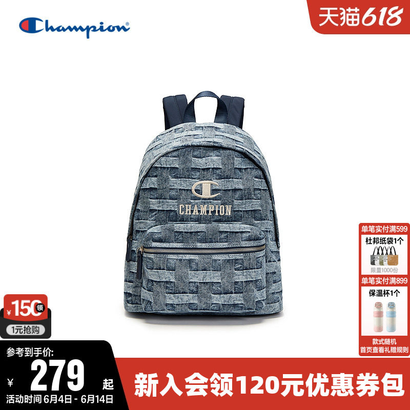 Champion冠军双肩包男女情侣夏时尚书包电脑包户外旅行通勤背包潮
