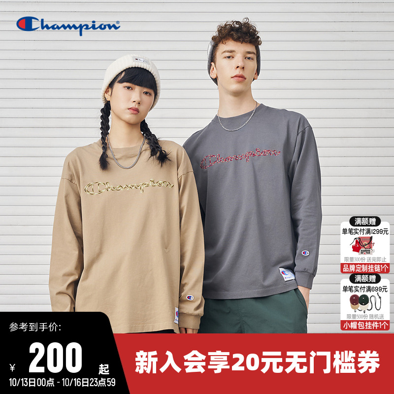 CHAMPION冠军潮牌纯棉T恤情侣