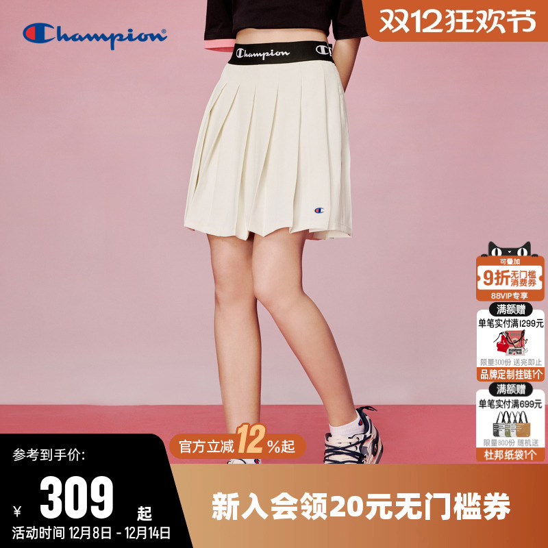 校园风短裙Champion冠军