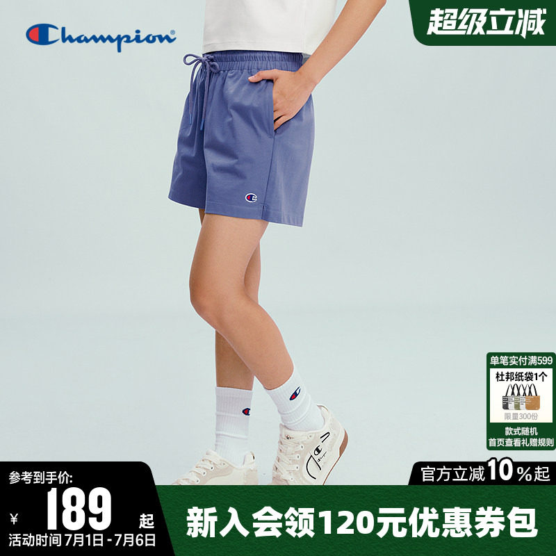 Champion冠军休闲纯棉短裤女