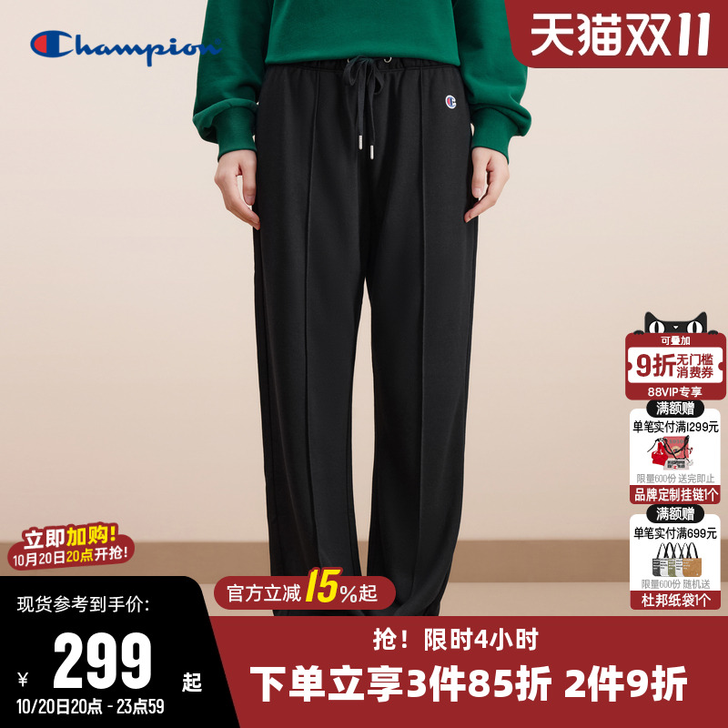 卫裤Champion冠军刺绣女