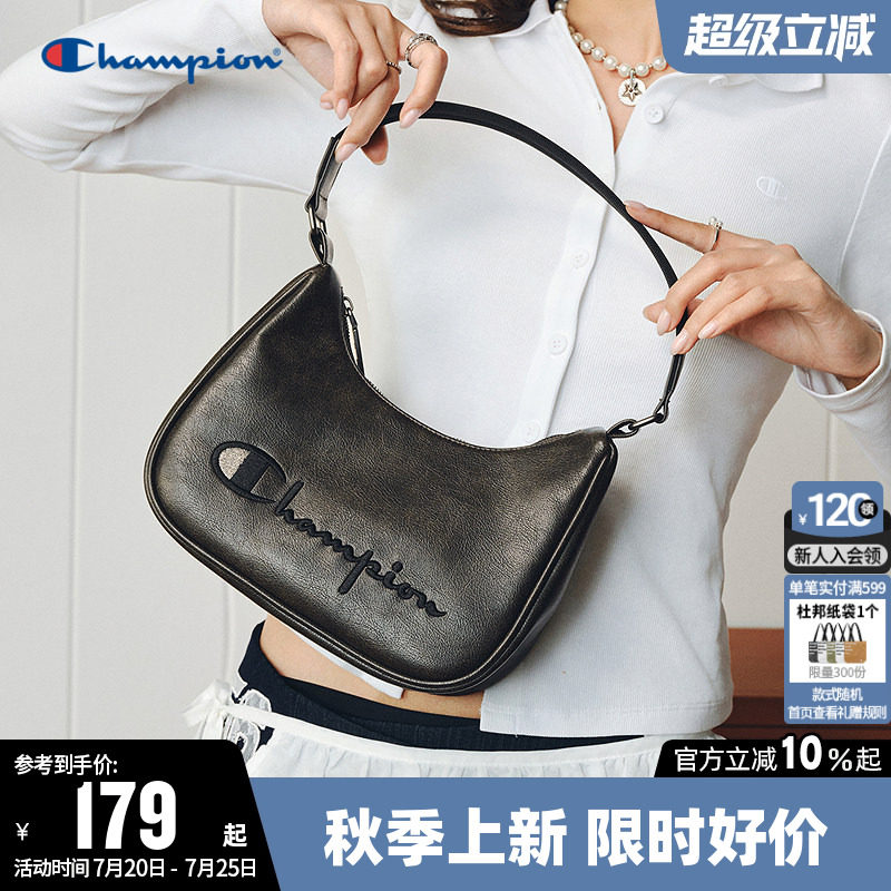 Champion冠军单肩包2026夏经典百搭腋下包女休闲旅行手提小挎包潮