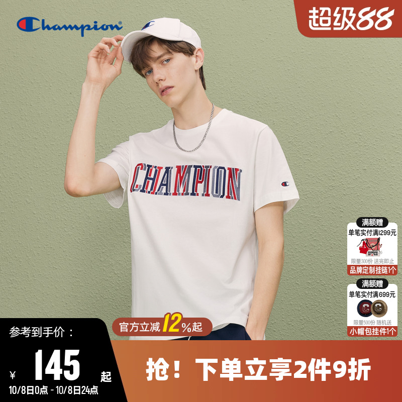 CHAMPION冠军休闲运动短袖T恤男
