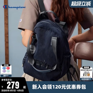 Champion冠军单肩包2026春新款 灯芯绒手提双肩背包潮 男女情侣时尚