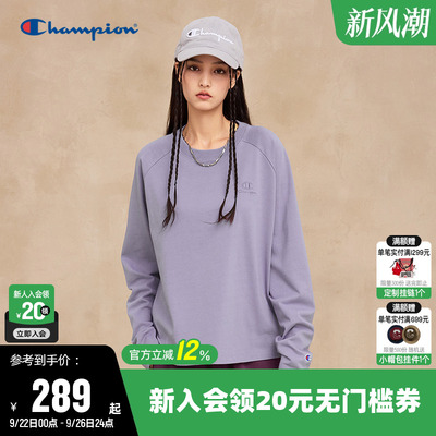 Champion冠军插肩袖长袖T恤女