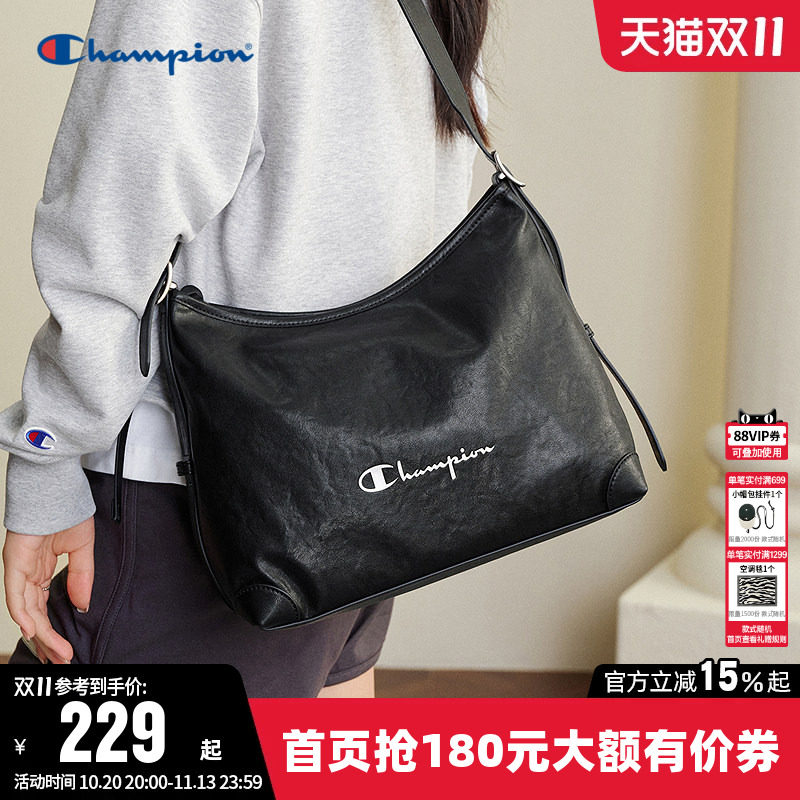Champion冠军单肩包2026冬季新款男休闲背包女气质通勤百搭斜挎包