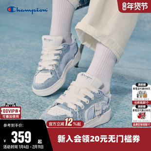 Champion冠军板鞋女低帮秋冬帆布鞋男情侣轻便百搭运动休闲鞋子潮