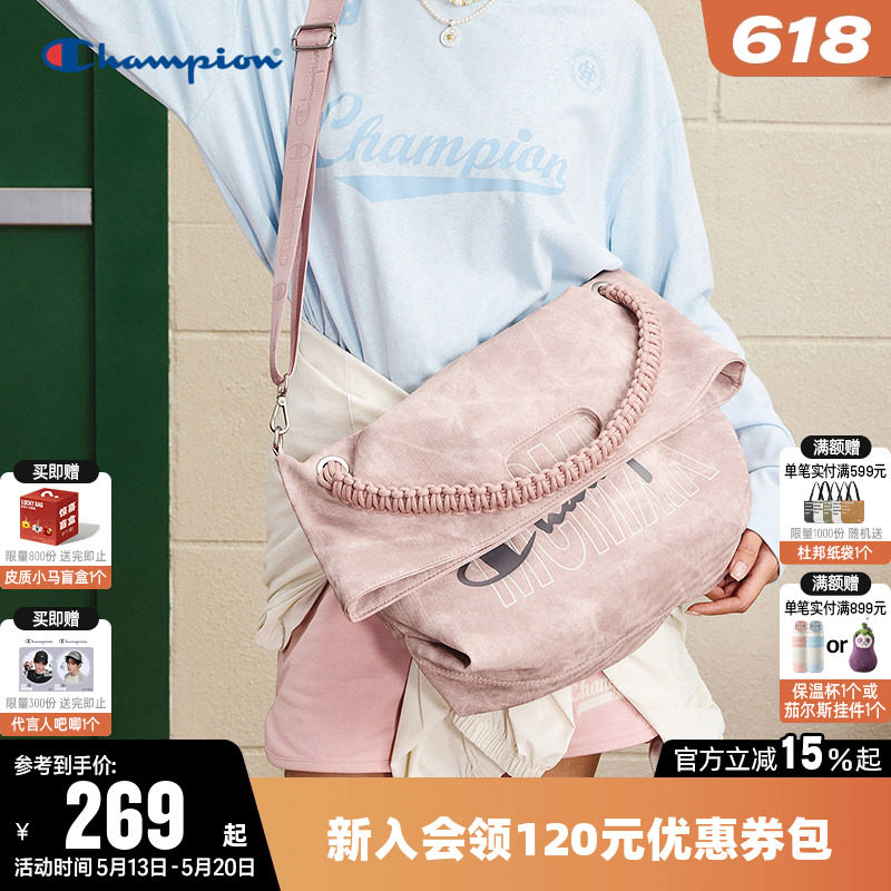 【丁禹兮推荐】Champion冠军单肩背包男女手提轻便大容量托特包夏