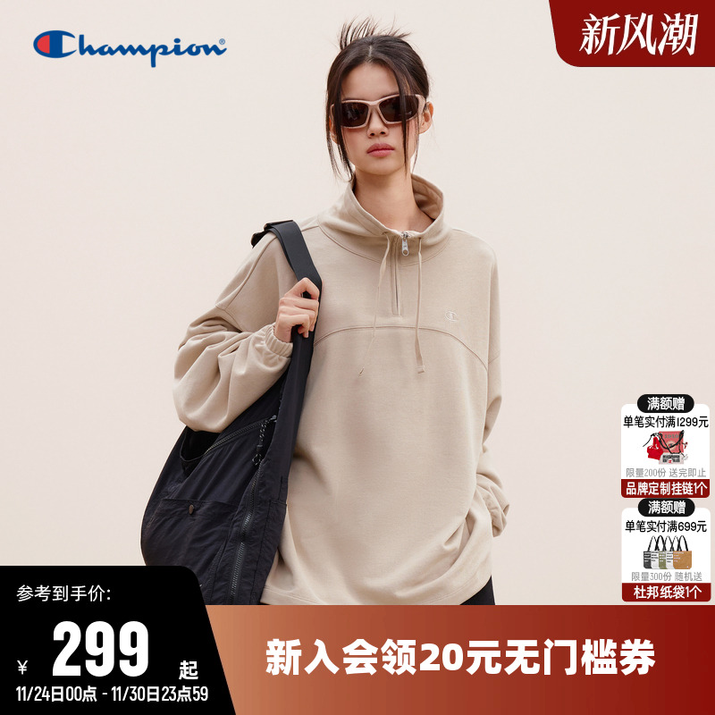 刺绣卫衣Champion冠军女