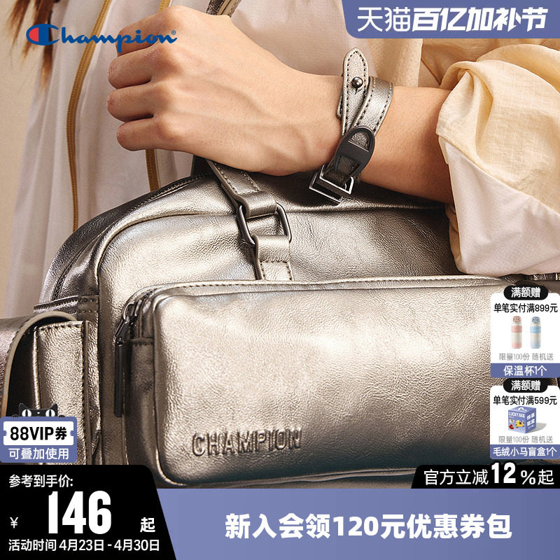 Champion冠军新款单肩背包女男情侣法棍包时尚潮流通勤出街手拎包