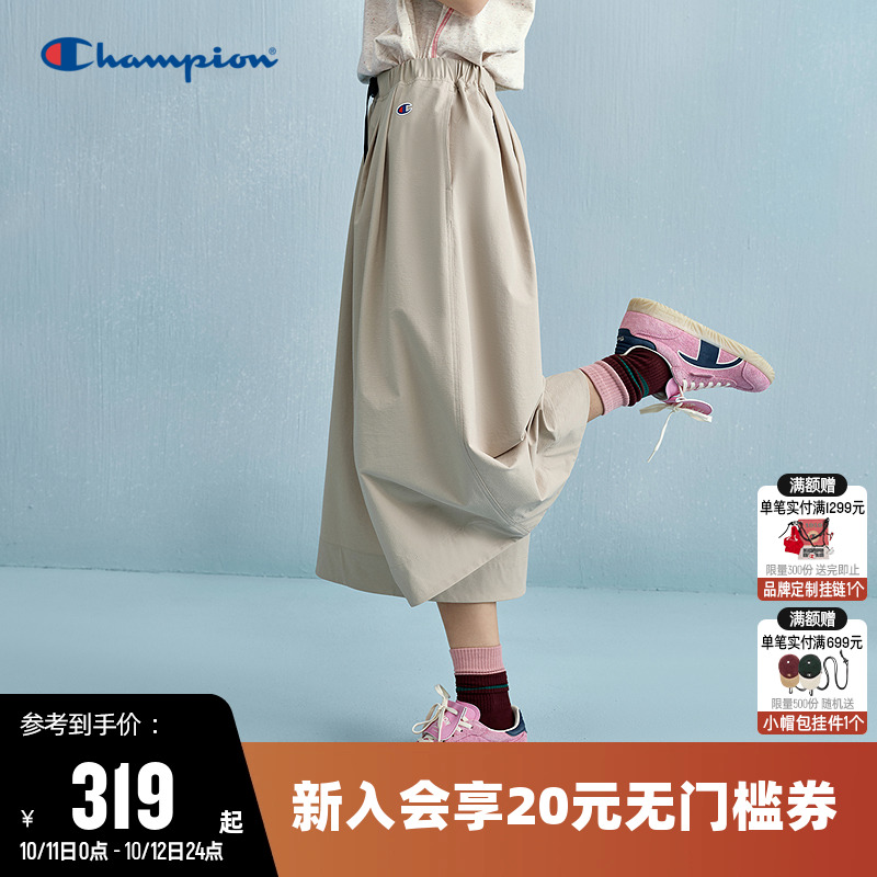 Champion冠军休闲工装阔腿裤女