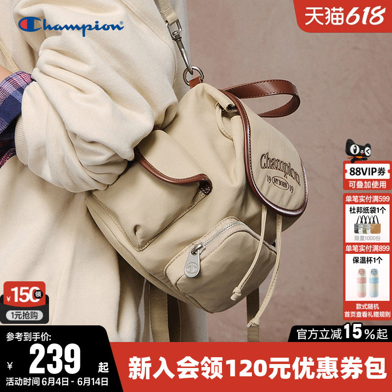 Champion冠军mini小型双肩背包2026女男墩墩包时尚校园旅行包潮