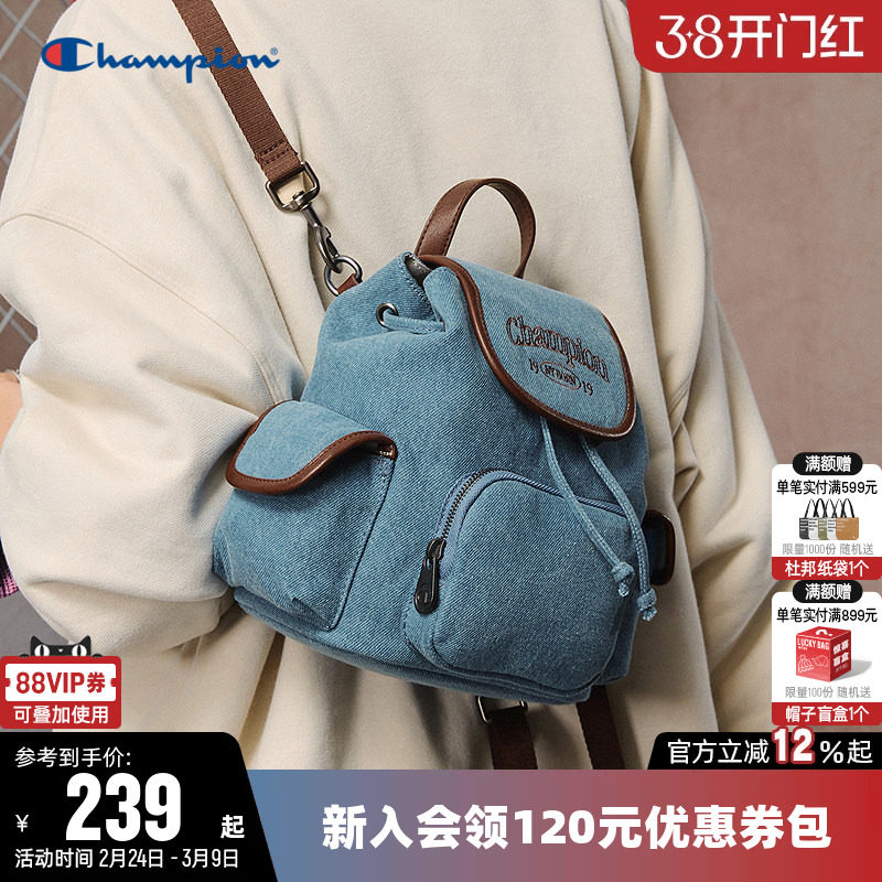 Champion冠军双肩背包2026春女小型mini多巴胺可爱轻便时尚墩墩包